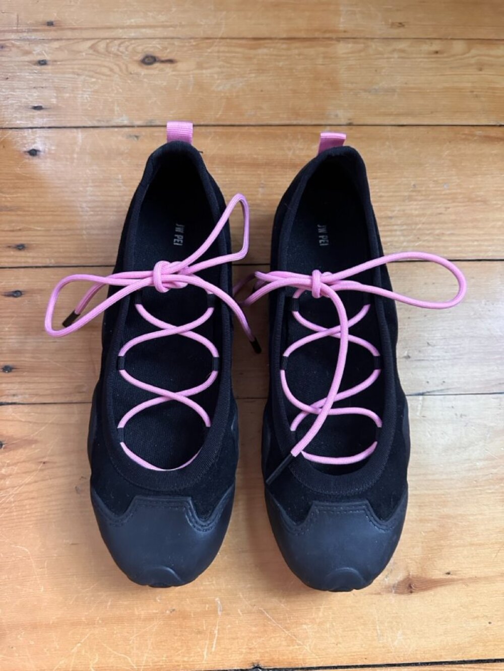 JW PEI Ballet Sneaker Flats - Sz 8 - Caitlin Lace-up Ballerina Sneakers